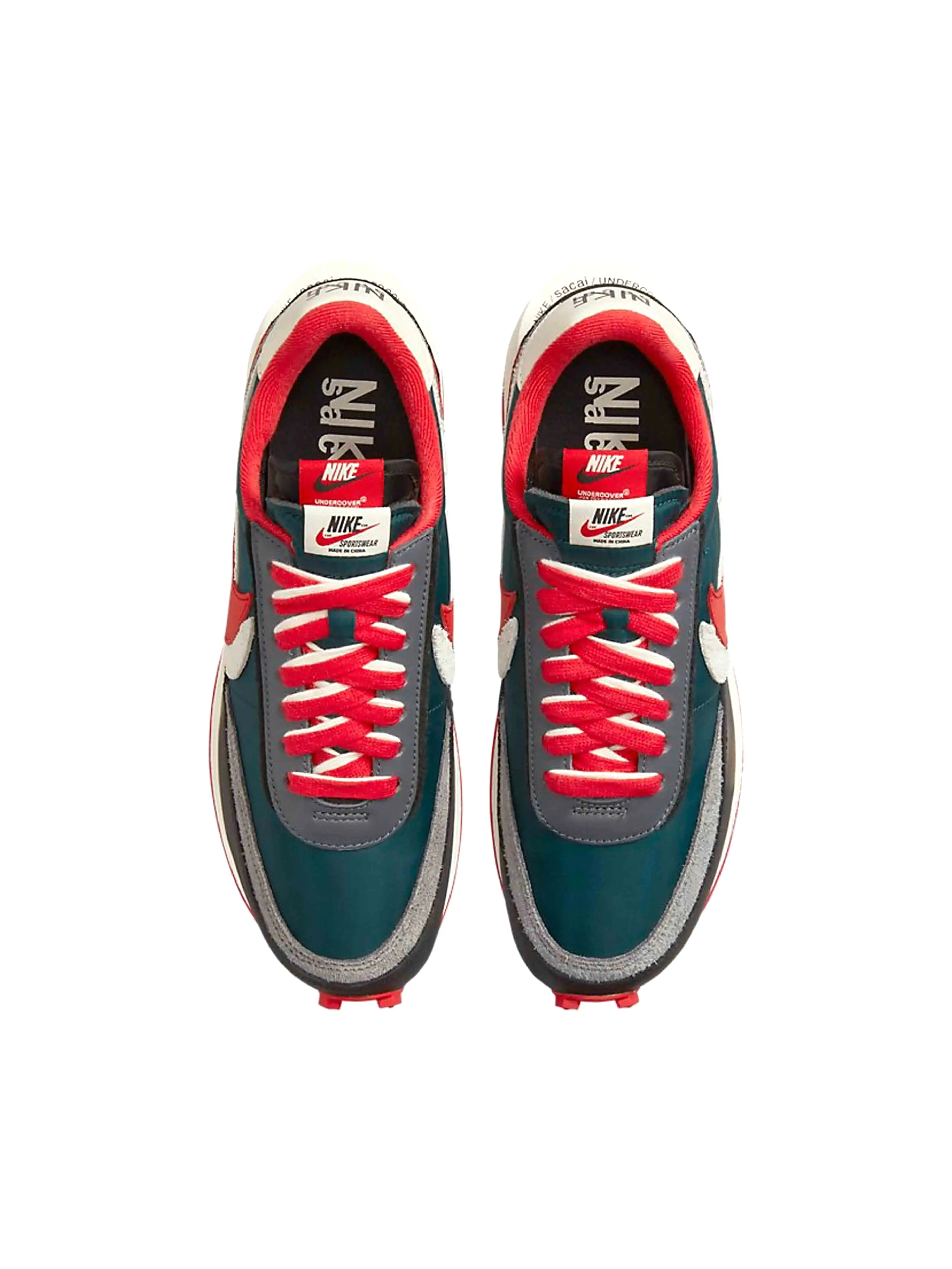 Nike x Sacai x Undercover LD Midnight Spruce University Red