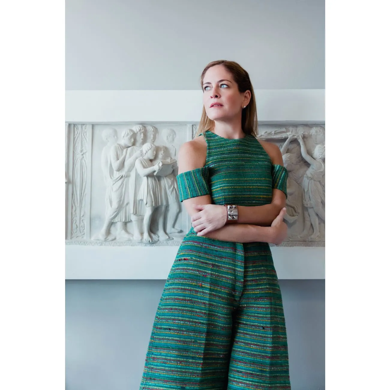 Nima Green Handwoven Culottes