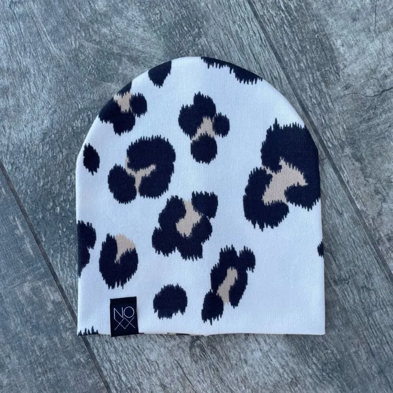 Off-White Cheetah | Sweater Knit Beanie