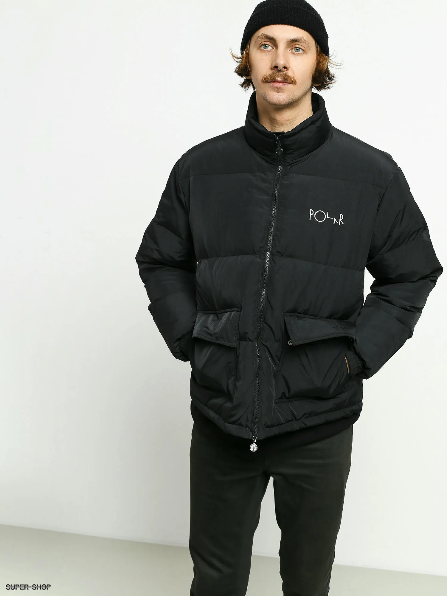 Polar Skate Pocket Puffer Jacket (black)