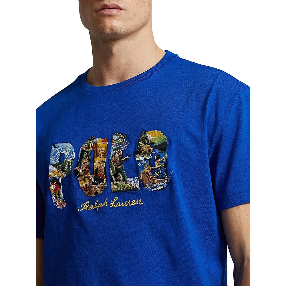 Polo Ralph Lauren Classic-Fit Graphic Logo Jersey T-Shirt