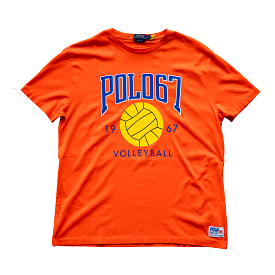 Polo Ralph Lauren Classic Fit Jersey Graphic T-Shirt (Orange)