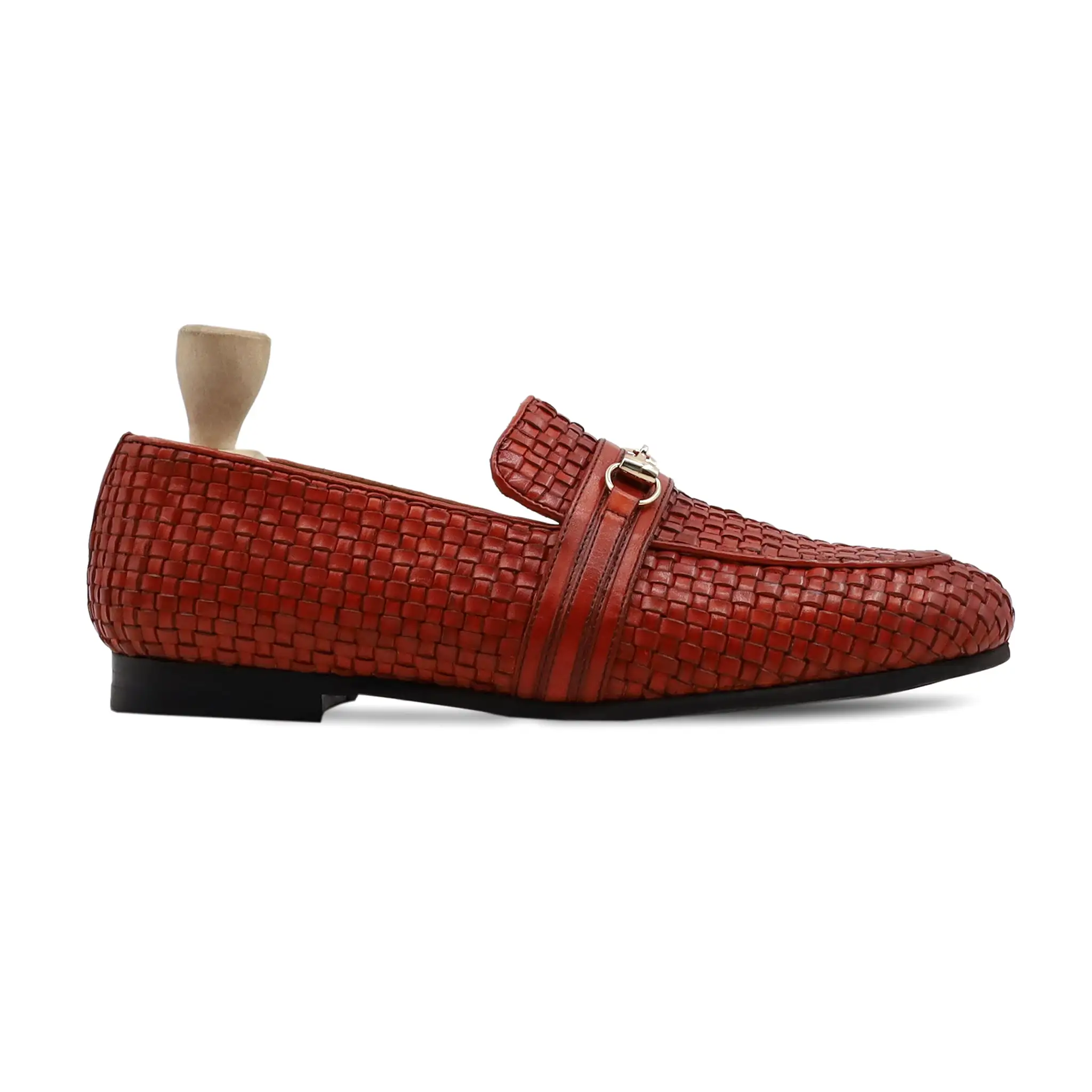 Predator - Men's Oxblood Hand Woven Leather Loafer