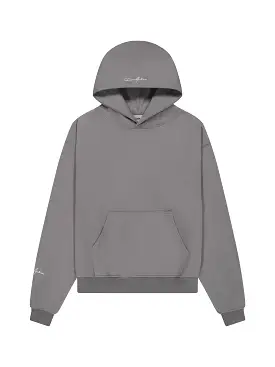 Prior Embroidery Logo Oversized Hoodie Slate