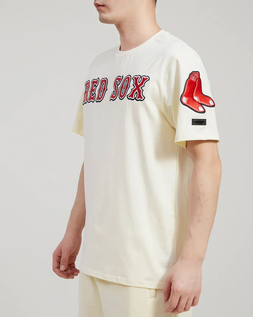 PRO STANDARD Boston Red Sox Tackle Twill Sj Tee (LBR136137)-WHT