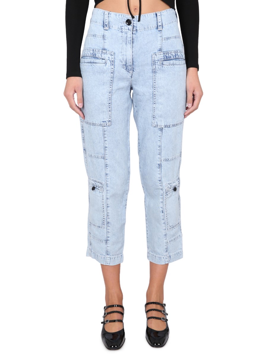 PROENZA SCHOULER WHITE LABEL    COTTON DENIM JEANS