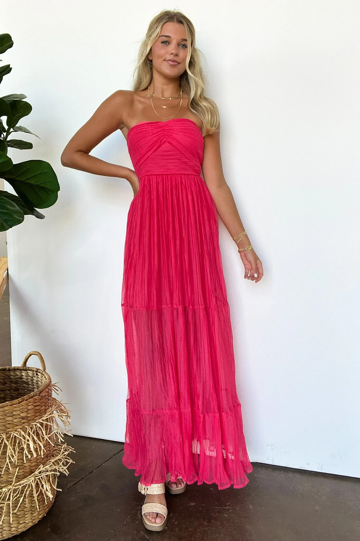 Proof of Perfection Tiered Smocked Maxi Dress