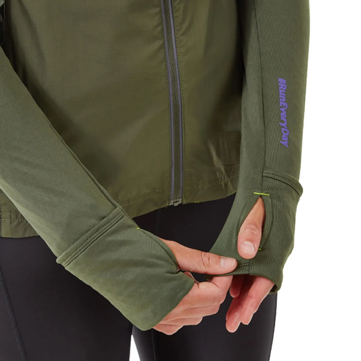 Ronhill Tech Hyperchill Jacket Womens | Khaki/citrus