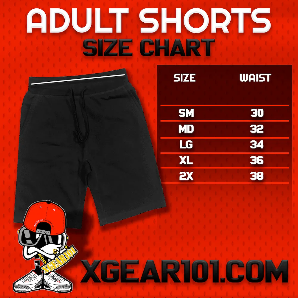 ROYAL PIRATE BAWS (Grey Face) : Black Cotton Terry Fleece Shorts