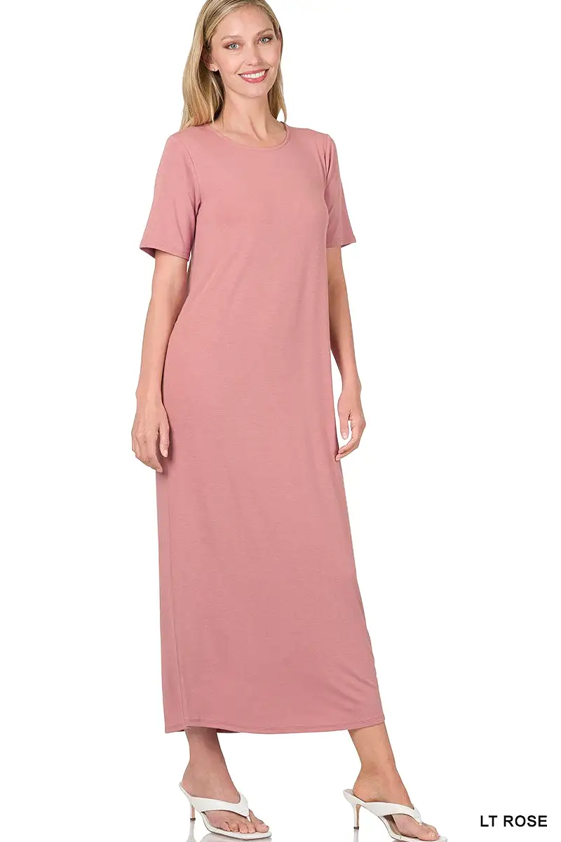 Short Sleeve Maxi Dress