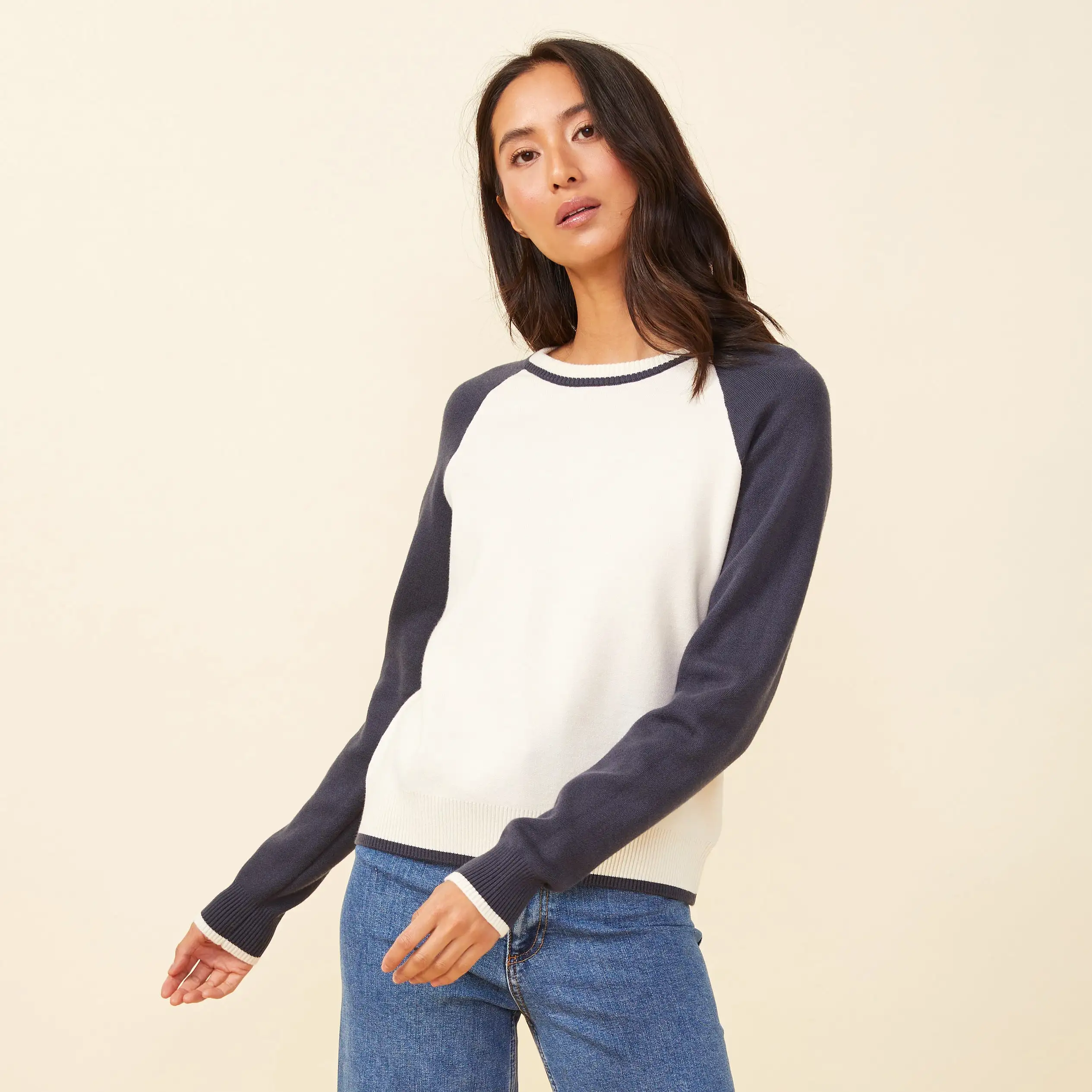 Soft Knit Colorblock Raglan