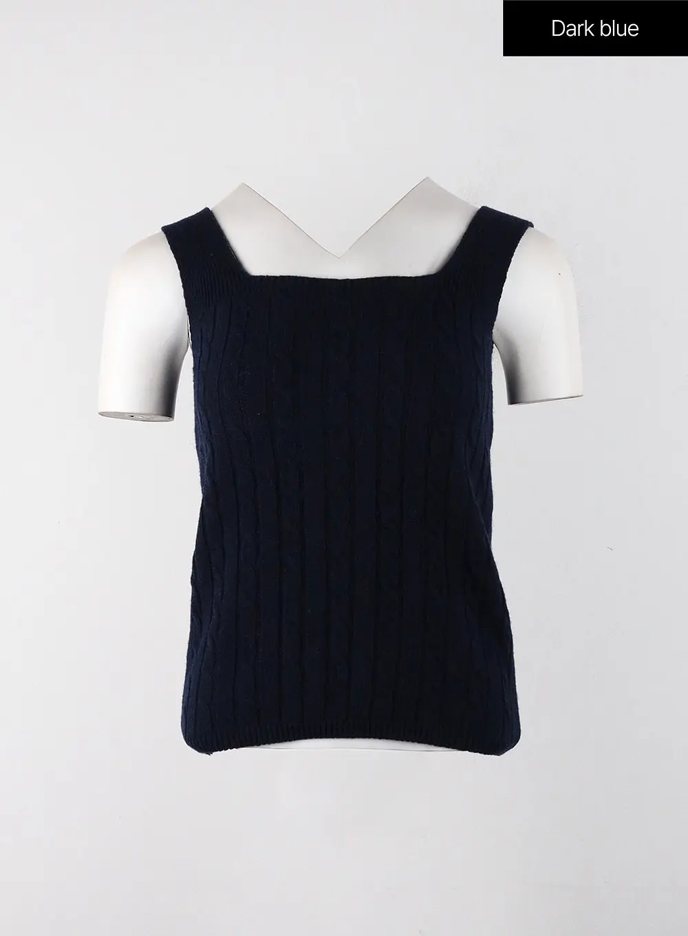 Solid Texture Knitted Tank Top OJ405