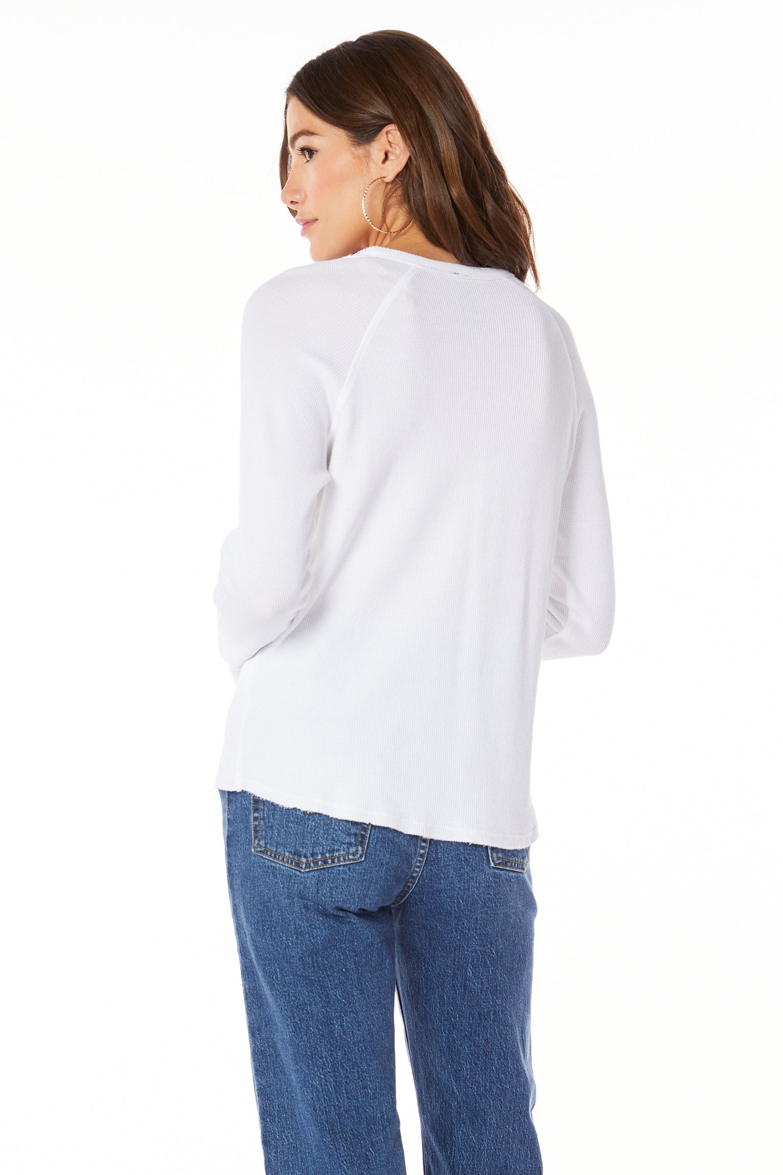 SPLIT NECK RAGLAN TEE