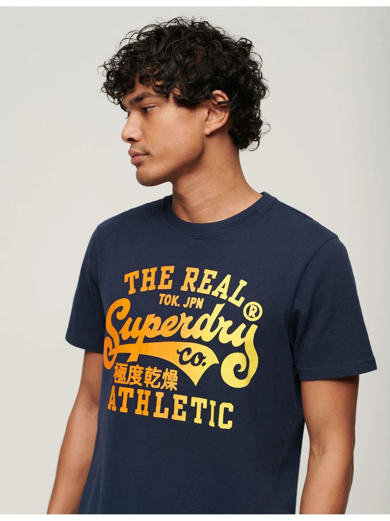 Superdry Reworked Classic Graphic Logo T-Shirt - Navy