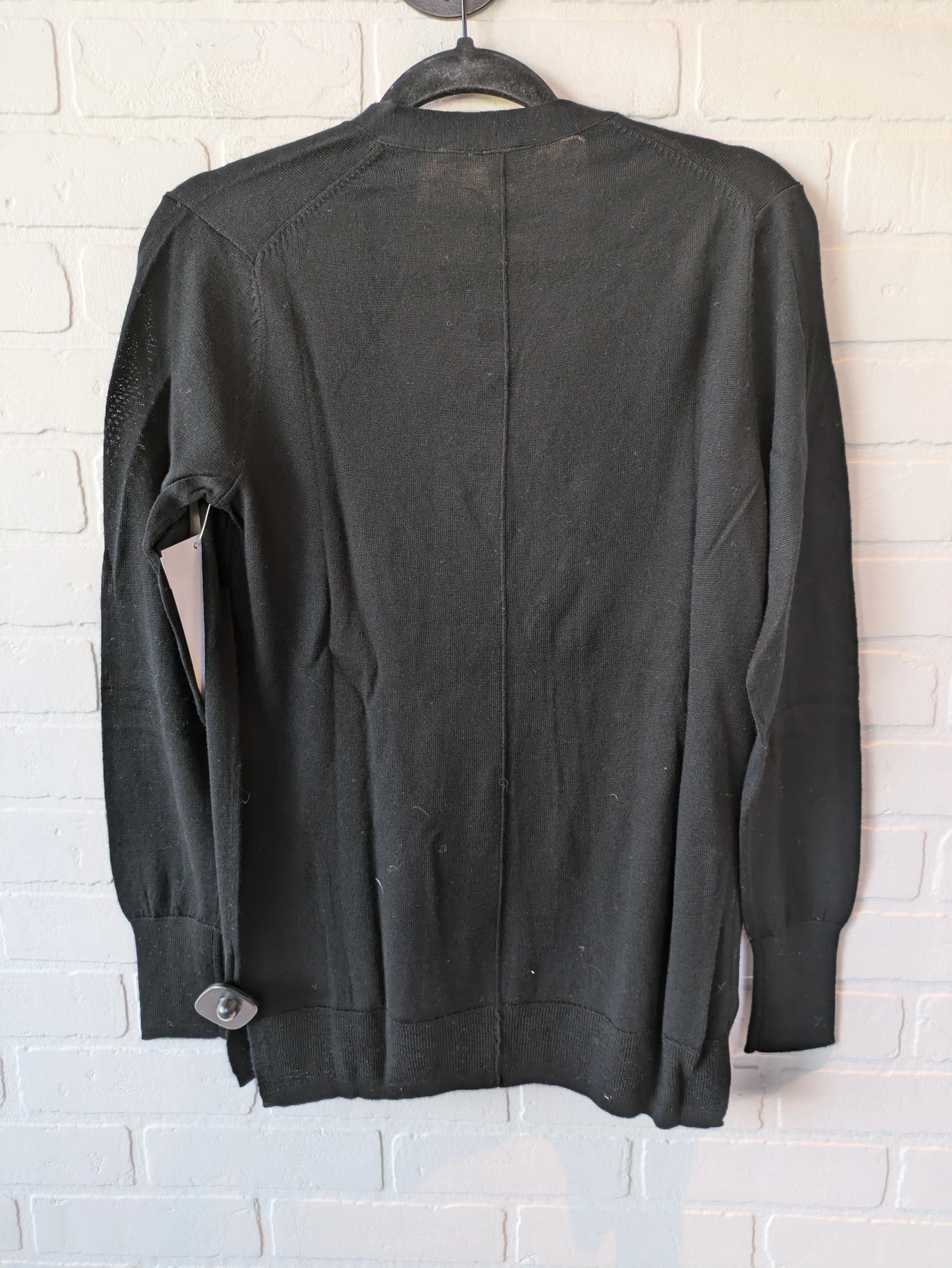 Sweater Cardigan By Gap In Black, Size: S