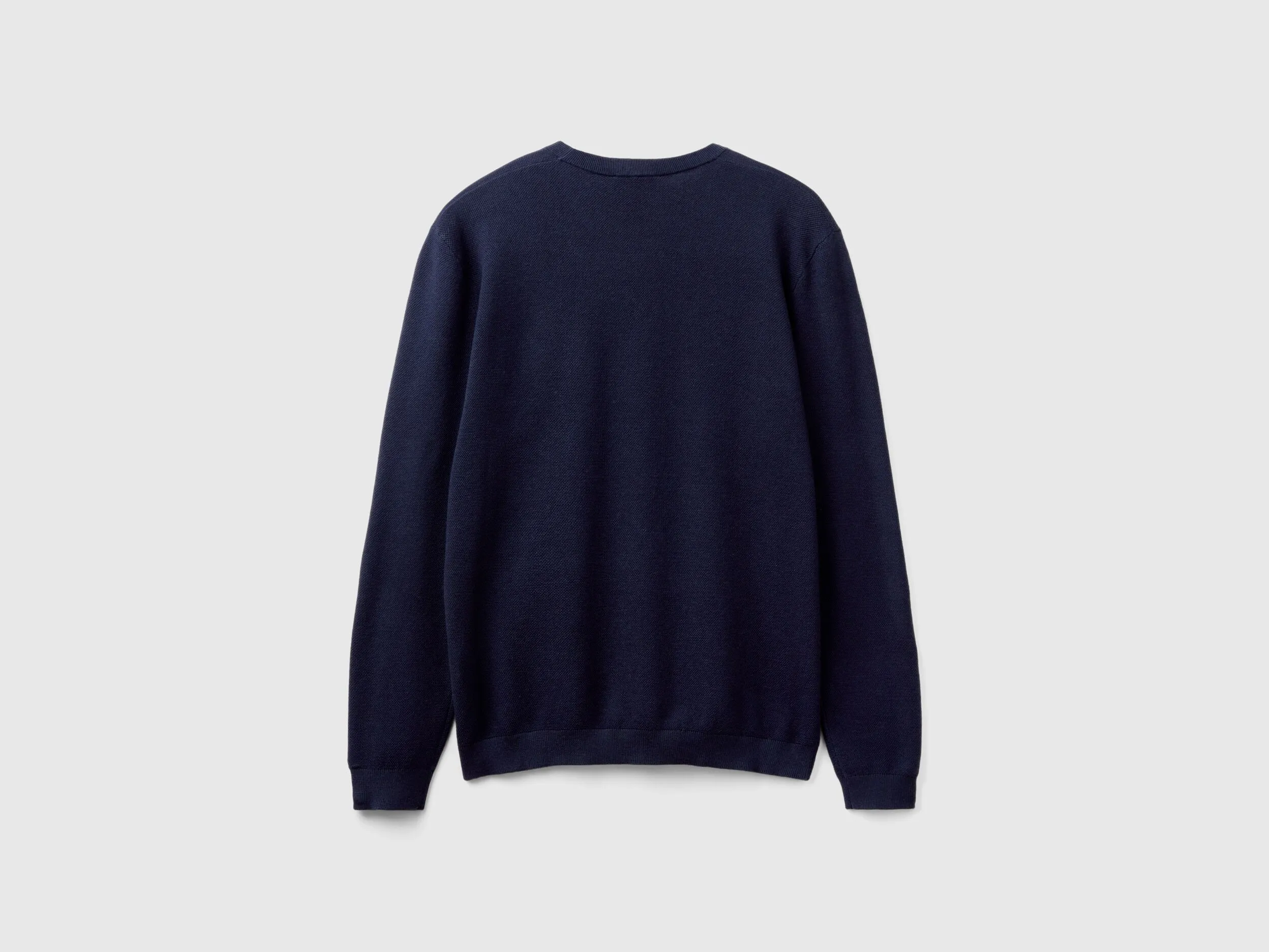 Sweater in cashmere blend - Dark Blue | Benetton