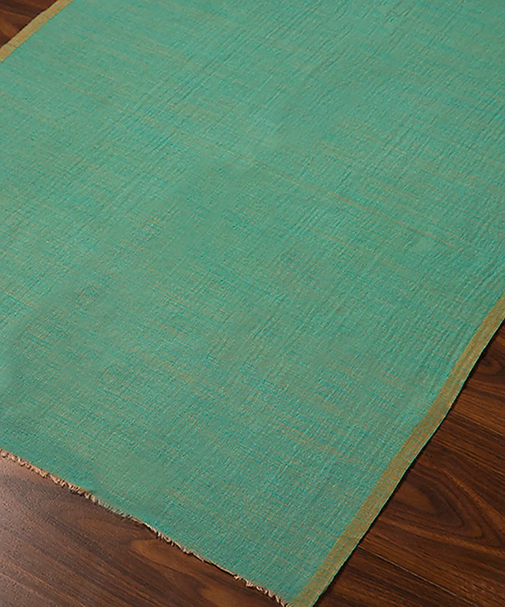 Teal And Heena Green Handwoven Double Shade Pure Pashmina Ladies Stole