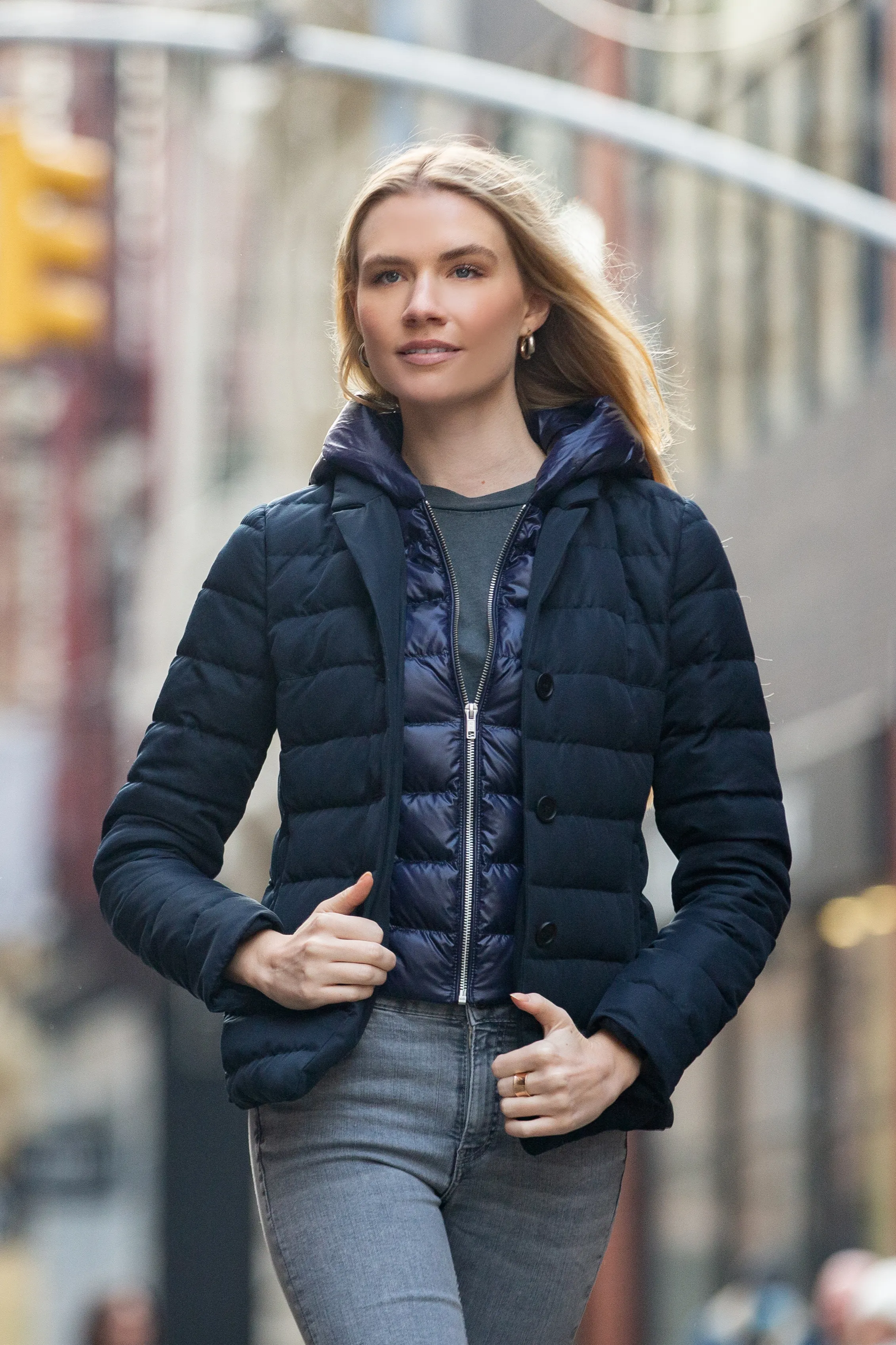 The Devon 2-1 Down Jacket with removable hood