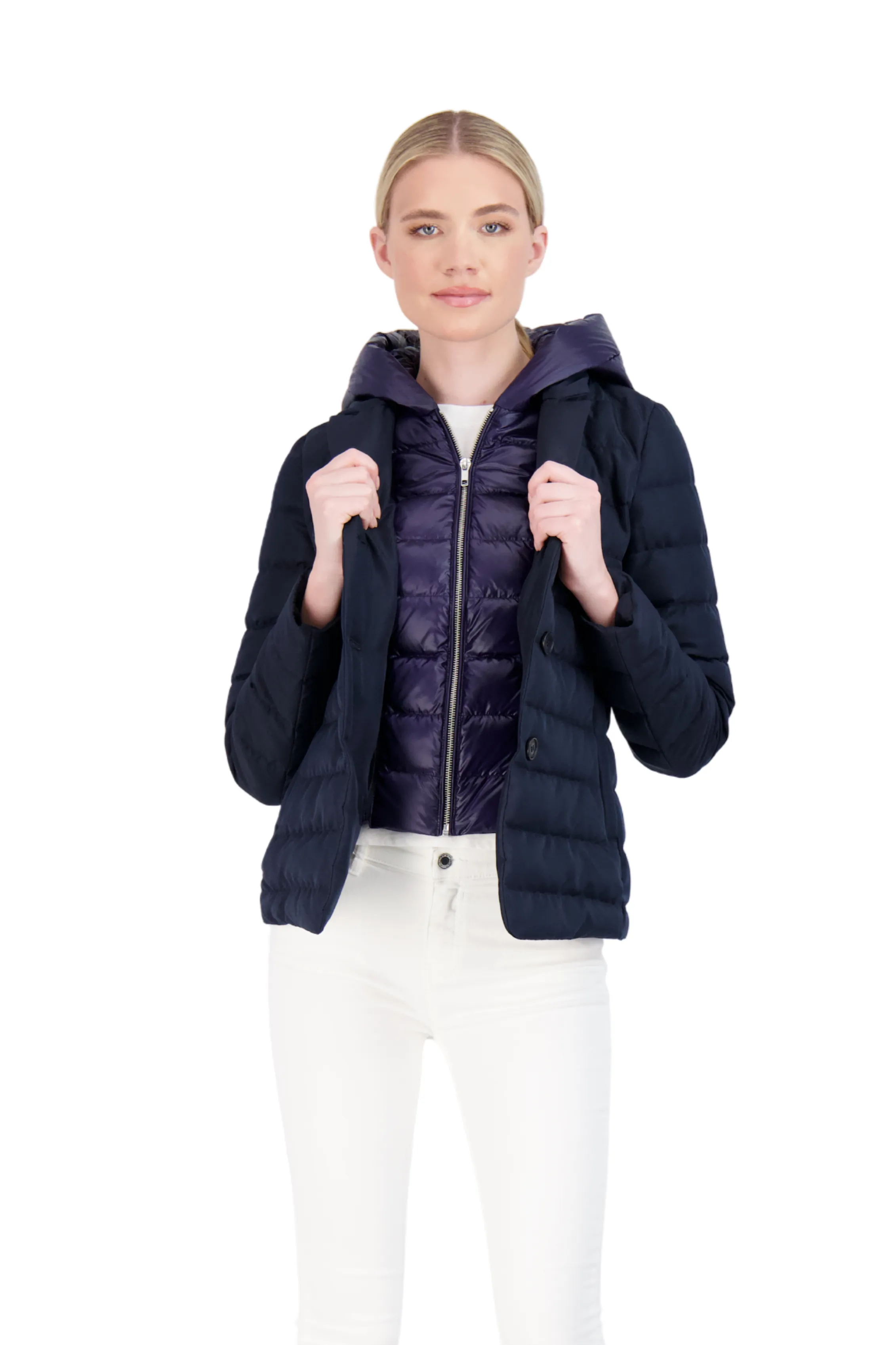 The Devon 2-1 Down Jacket with removable hood