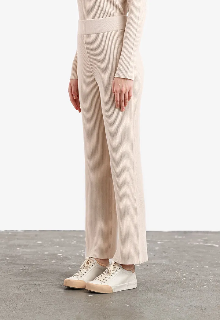 Tiny Pleated Solid Skinny Trouser