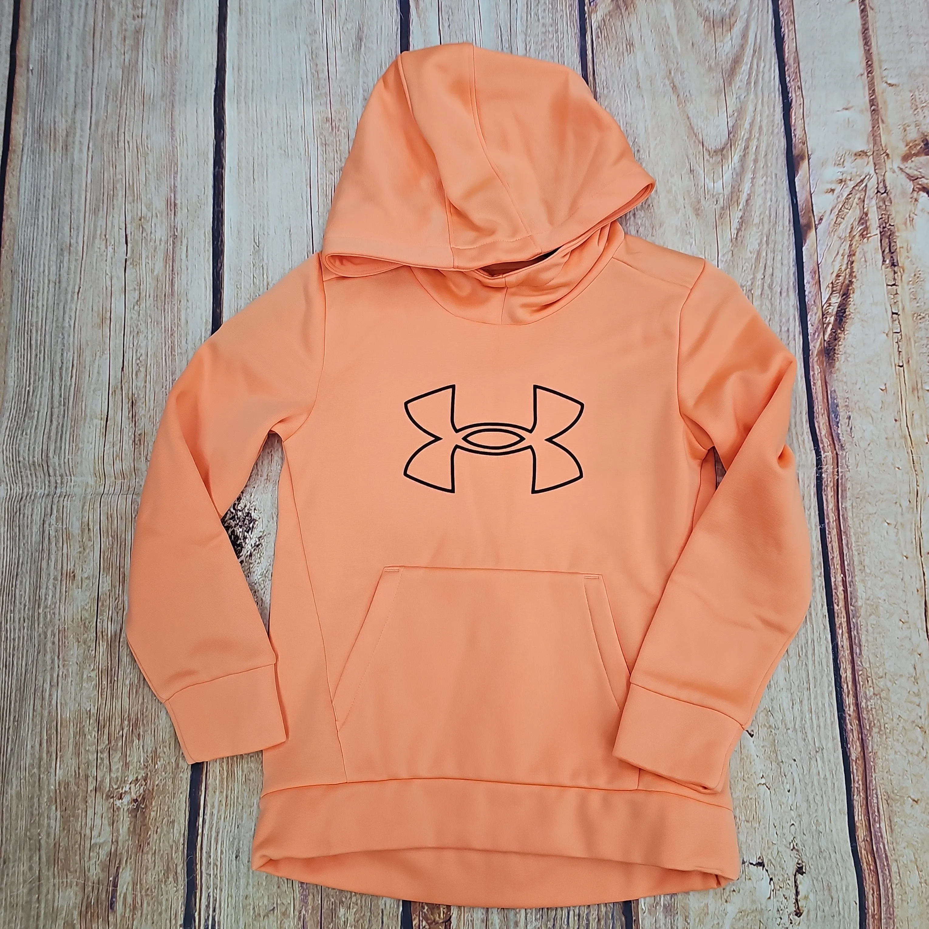 UA BIG LOGO SHERBERT ORANGE HOODIE