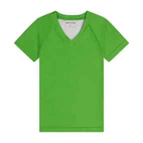 V NECK TEE-OMBRE/SOLID