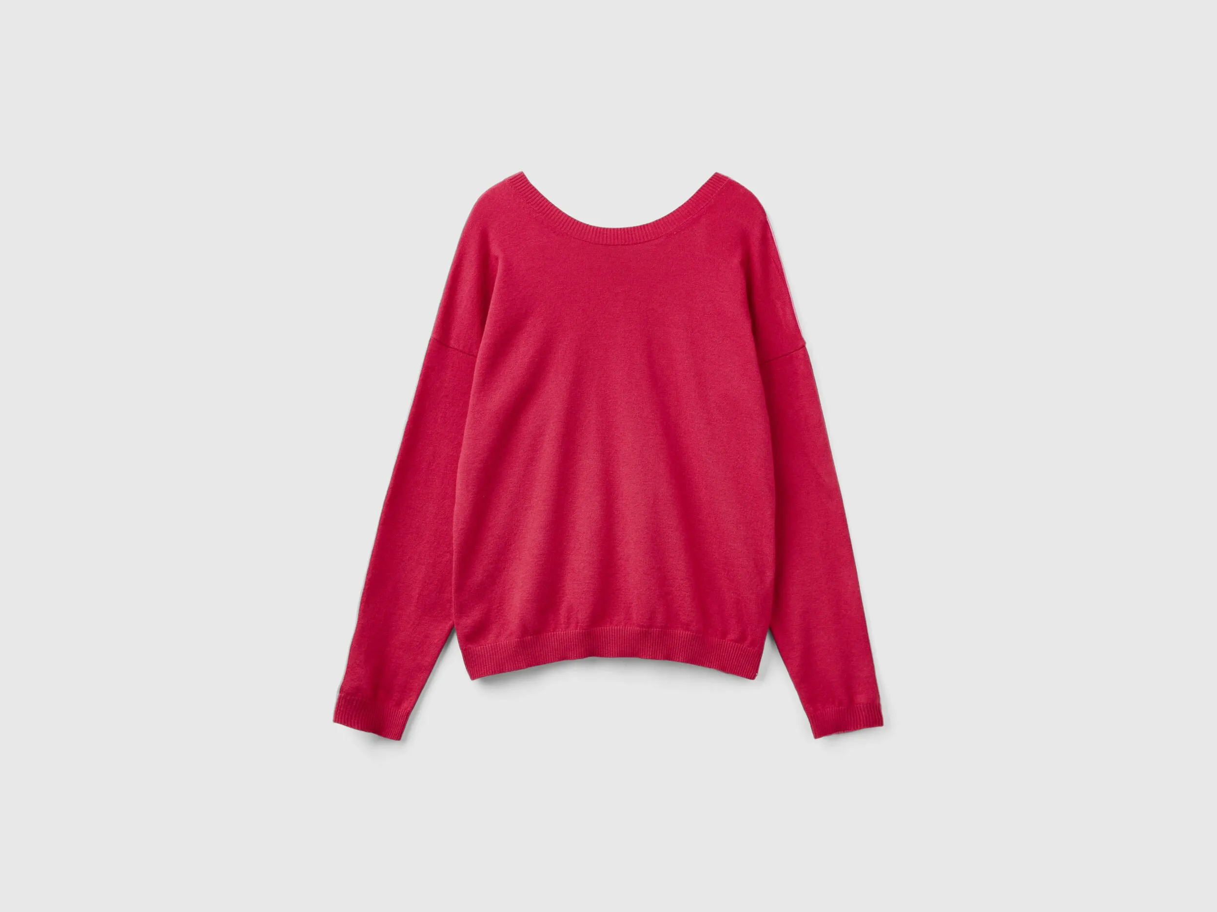 Viscose blend sweater - Cyclamen | Benetton