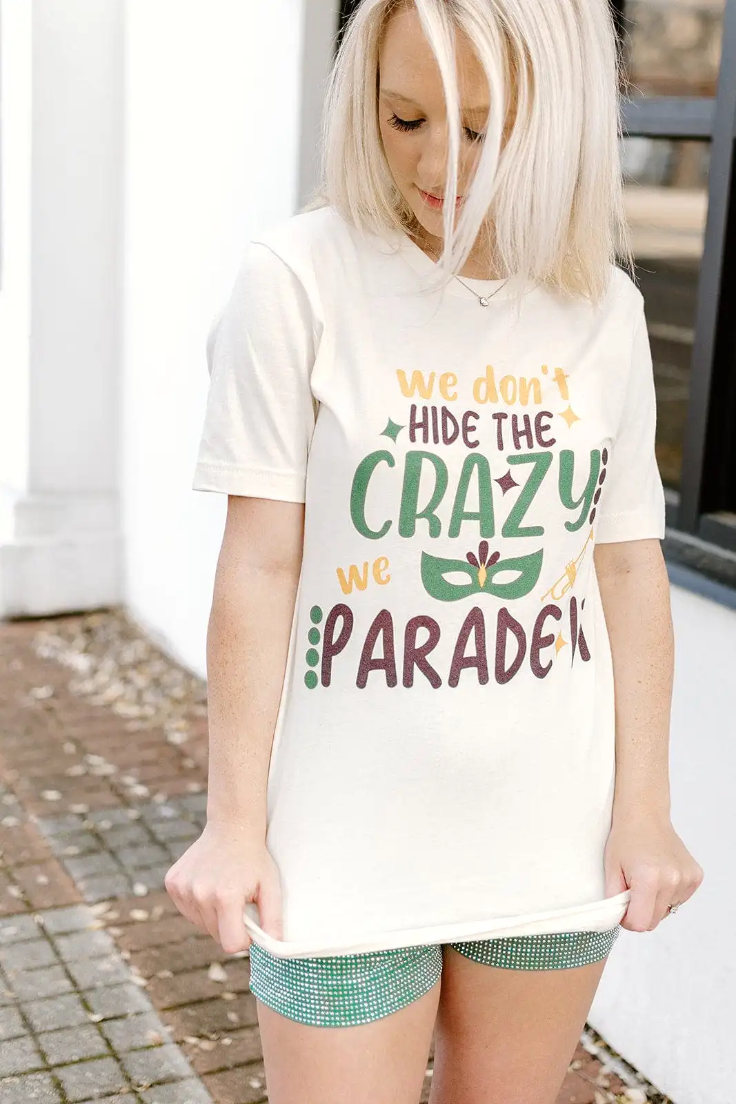 We Don't Hide The Crazy Mardi Gras Tee