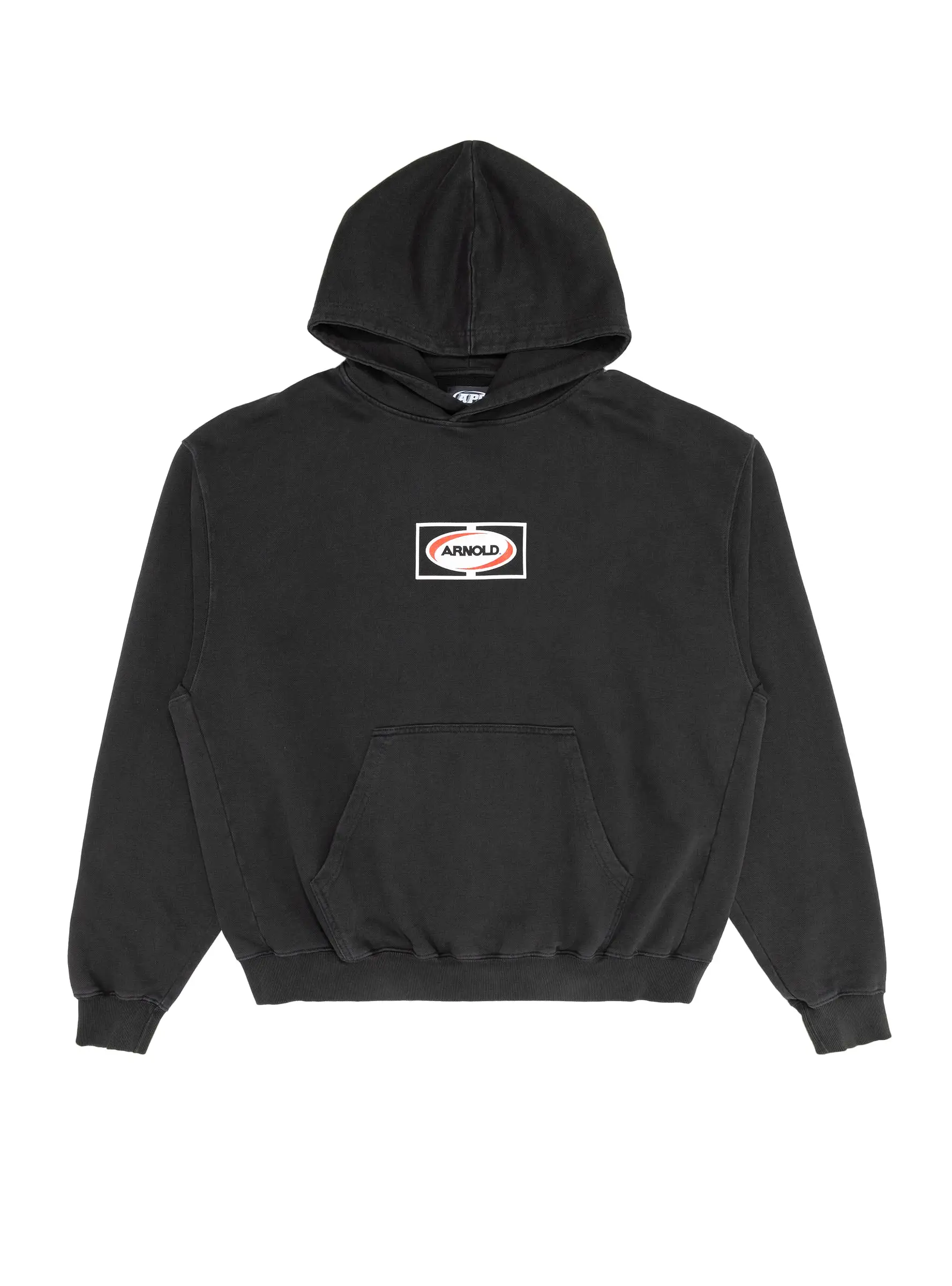 Welding Multi Logo Hoodie Faded Black